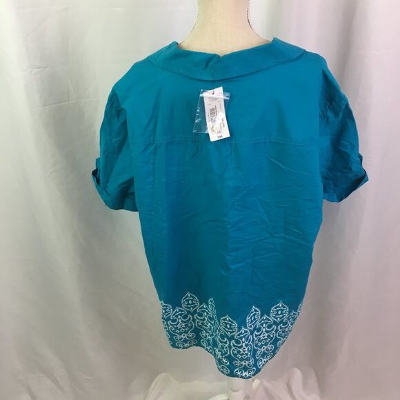 East 5th Button Down Short Sleeve Shirt Luella Border PXL - Picture 5 of 15